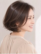 アン 青葉台(un)&nbsp;◆ゆるふわ小顔ボブ【ミルクブラウン/ダークパープル】