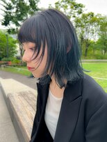 スウド(Swd)&nbsp;切りっぱなしボブ&ウルフレイヤー/グラデーションカラー