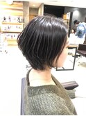 ショートスタイル/斜めバング/アシンメトリー/伸ばしかけ/大人