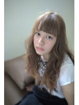 コクウ(cocu)&nbsp;ロング+波打ちウェーブ+スモークベージュ