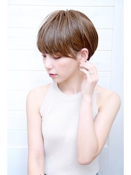 オーシャン(Ocean) [OCEAN Hair&Life藤原純] 耳かけショート☆透明感カラー☆