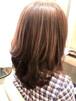 モンプルポ(momp repos)&nbsp;【momp】ピンクベージュ/ミディアムウルフ/似合わせカラー