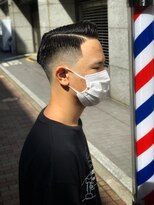 ヒロギンザ 八重洲店(HIRO GINZA)&nbsp;フェードカットかき上げヘアサイドパート