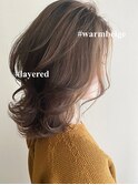 デジタルパーマミニウルフテラコッタくすみブルー20代30代40代