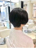 毛先パーマ・ショートボブ