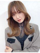 リコバイアフロート(riko by afloat)&nbsp;マロンベージュ/マロンブラウン/サイドバング/韓国風ヘア