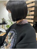 20代～30代大人ナチュラルボブカット前髪似合わせカット［仙台］