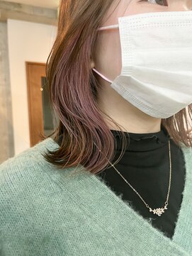 サクラ 岐阜(SAKURA) インナーカラーピンク　イヤリングカラー　岐阜