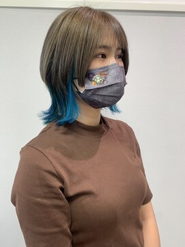 クレーチェ(CRECE) 《畑中結衣》ウルフカット/デザインカラー/インナーカラー