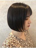 髪質改善＊ダークグレージュボブ＊美髪【Zina S 札幌】