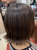 ヘアークリアー せんげん台&nbsp;大人可愛い20代30代40代外 ハネショートボブ アッシュカラー