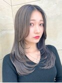韓国レイヤー/韓国風/顔周り/髪質改善/黒髪/ブリーチなし 立川