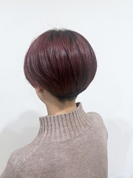 ブカブク(BUKA BUKU) ショートマッシュ　マゼンタカラー