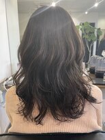 エファッセ 伊奈店(efface)&nbsp;ゆるふわパーマ×セミロング×ナチュラルカラー×暗髪