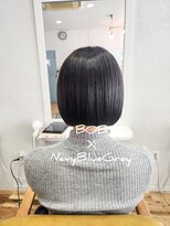 ヘアーリビングリコ 新潟笹口店(hair living Liko) 暗めカラー/ネイビーブルー/グレイッシュラベンダー