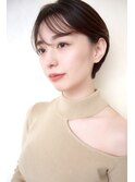 30代からの上品ショートマッシュ/シースルーバング/北千住