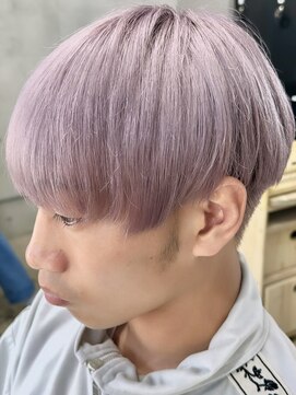 フイ 新宿3丁目(Hui) ハイトーンカラー/マッシュパーマ/アースカラー/men's/