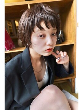 クラン バイ ヘッドライト たまプラーザ店(clan by HEADLIGHT) たまプラーザ/ショートヘア/くせ毛ショート/ショコラブラウン
