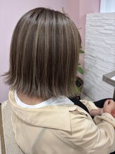 フィガロ デュデュ 新石切店(Figaro DOU DOU) #白髪をぼかすハイライト#白髪ぼかしハイライト#白髪染め