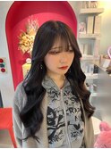 シールエクステで黒髪ロング☆
