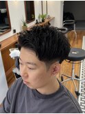 アップバング/メンズカット/大人メンズ/刈り上げショート