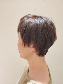 松本平太郎美容室 国立店 40代50代60代×ショートレイヤー×イノアカラー×ハイライト