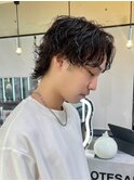 スパイラルパーマ メンズウルフ