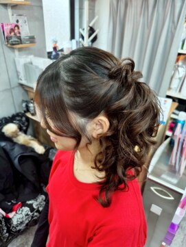 ラグズ 茅ヶ崎(LAGUZ) 【ヘアセット】　抜け感たっぷりルーズアップ ヘアアレンジ