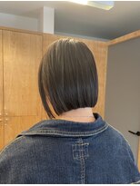 リノア 鵠沼海岸(LINOA)&nbsp;ストレートコンパクトボブ×ナチュラルグレージュ