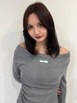 アモレット 天文館店(amoretto) レイヤーカット 髪質改善 20代 ダークブラウン 韓国ヘア