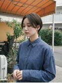 新宿若松河田曙橋耳掛けハンサムショート前髪無し20代30代40代