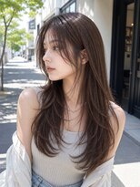 バグズ ヘアデザイン 桔梗が丘店(Baguz HAIR DESIGN) 大人韓国レイヤーロング髪質改善シースルーバング美髪