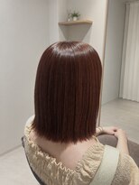 ジューク(19)&nbsp;ぱつっとボブ×暖色系艶カラー