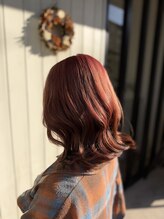 ヴィフ ヘアー(vif hair)&nbsp;ピンク~ブラウンのグラデーションカラー