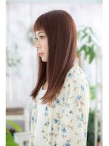 ミック ヘアアンドビューティー 大山店(miq  Hair&Beauty)&nbsp;眉上バングが個性的♪大人かわいいガーリーロング