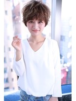 シーラス バイクラウドゼロ(Cirrus by Cloud zero)&nbsp;ベージュ小顔ラフショートスタイル【Cirrus by Cloud zero】