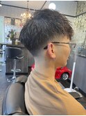 フェード×ツイストパーマ
