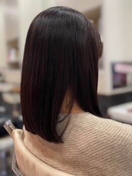 リープ(Leap)の写真/東京の有名サロン発祥のメテオトリートメント取り扱い☆髪の内部からしっかり補修し、指通りの良い艶髪へー