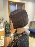 《緑橋/城東区/女性サロン》コンパクトボブ×グレージュカラー