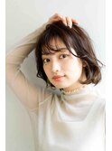 大人可愛い20代30代40代50代小顔ウルフレイヤーボブ丸みボブ