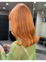 ベレーザ 渋谷(BELEZA)&nbsp;5143ニュアンスカラーオレンジハイトーンカラー艶髪オンブレ