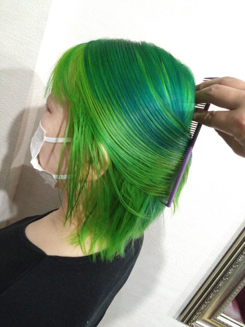 アンブレラカラー グリーン×ライム：L198558386｜ヘアーアンドアイ