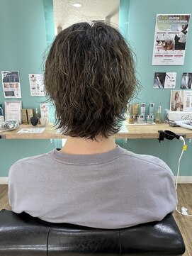 カトレア 海岸通り店 波巻きパーマ/グラデーションカラー