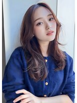 ナイロン 新潟店(NYLON.)&nbsp;★くびレイヤーエモージュ黒髪グレーベージュレイヤーロング