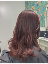 カレン(Carren) 艶感あるピンクブラウンと髪質改善トリートメント