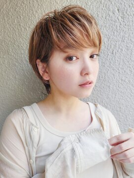 スーハ 恵比寿(SUUHA) ナチュラルショートボブ/大人ボブ/ベージュグレーシアーカラー