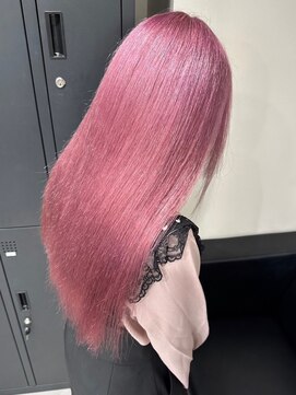 ベレーザ 渋谷(BELEZA) 9272ミルクティーピンクハイトーンカラー韓国艶髪レイヤーカット