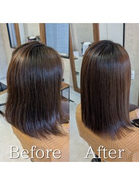 スリー(THREE) 髪質改善トリートメント  縮毛矯正　髪質改善ストレート　酸性