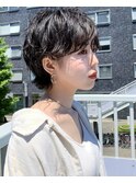 ハネ感が可愛い × パーマ × ウルフショート
