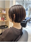 丸みショートボブ